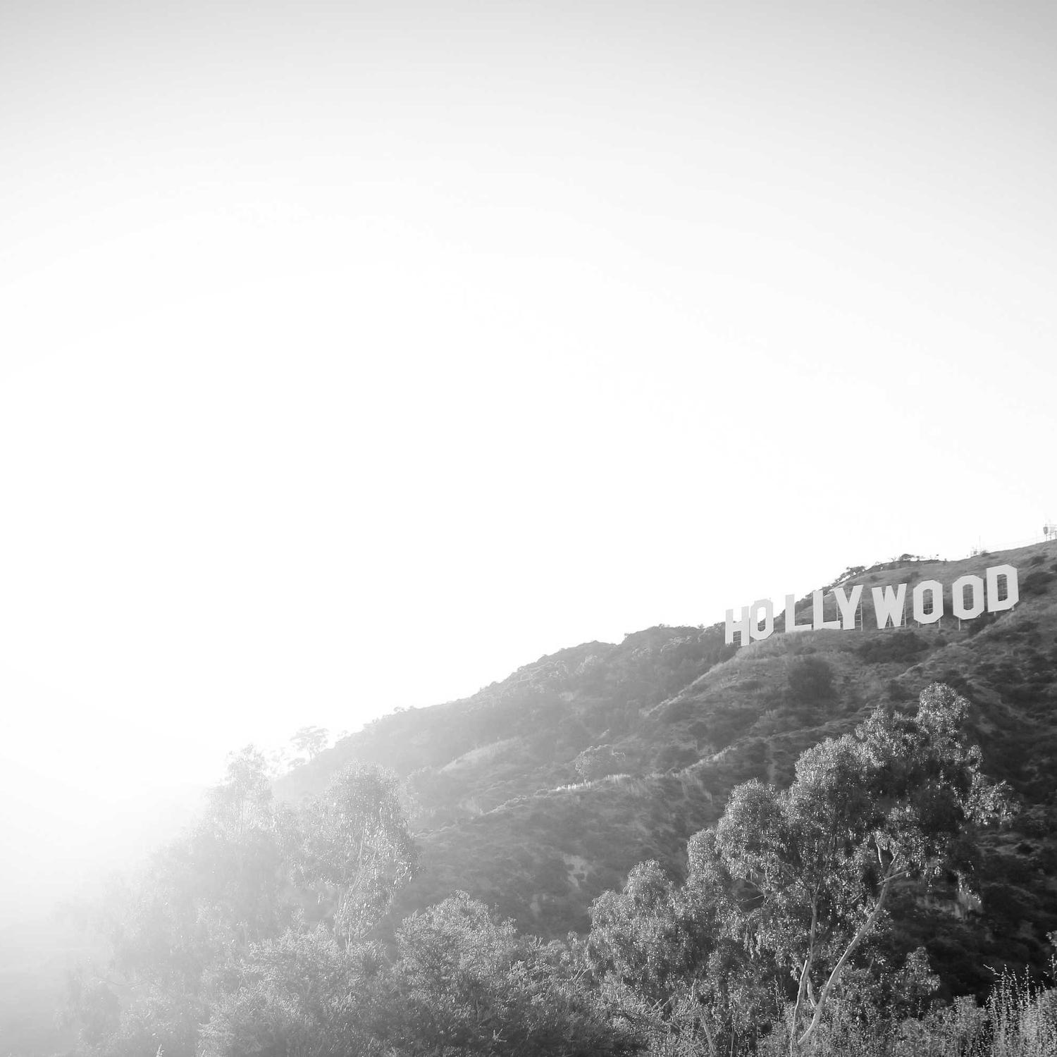Hillside above the city, haze rolling in